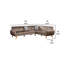 Canapé modulaire contemporain 2 pièces en velours gris foncé-2008526705-2008526718