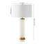 Lampe de table blanche / dorée 28,5 po Arbouet