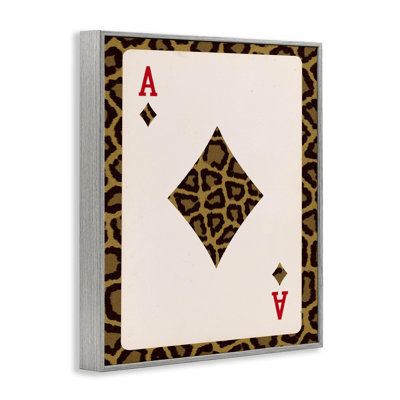 «Ace of Diamonds Leopard», estampe numérique de Lil 'Rue
