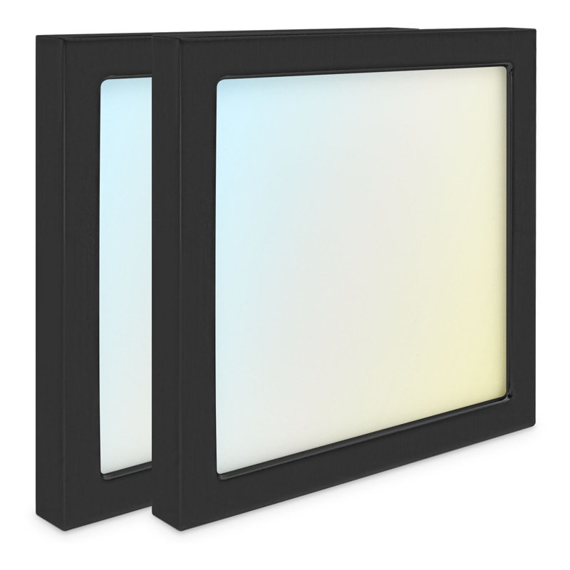 LED Flush Mount, Black
