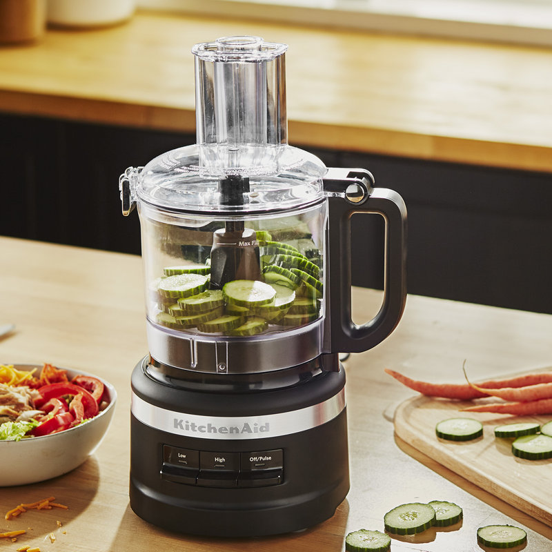 KitchenAid® 7 Cup Food Processor, Matte Black