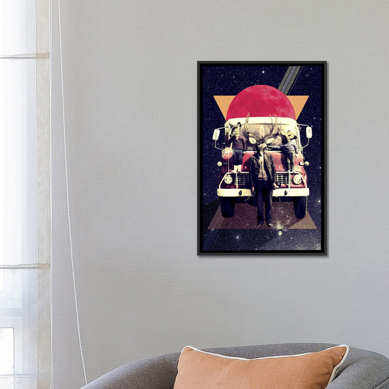 "Forbell" par Ali Gulec, impression sur toile tendue, H 26 po x l 18 po x P 1,5 po, Toile encadrée noire, Pas de tapis
