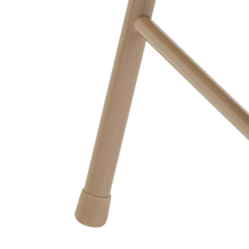 Chaise pliante rembourrée en vinyl Commercialine, Beige
