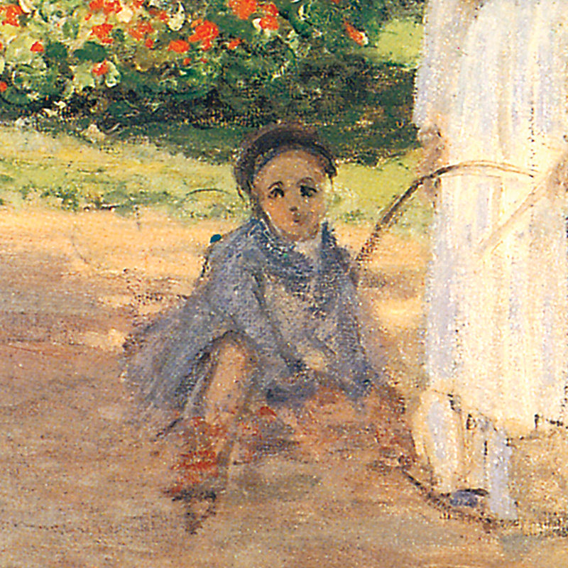 Camille Monet On A Garden Bench, 1873 Print by Claude Monet, 13" H x 15" W x 1.125" D