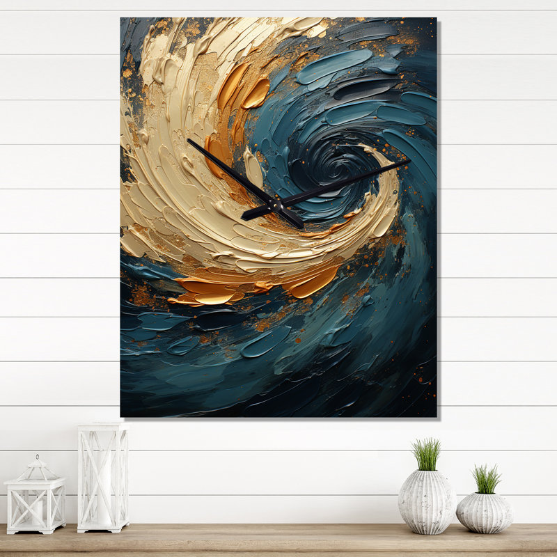 Horloge murale Golden Sapphire Surge II, Médium