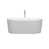 Blanc mat / chrome poli