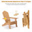 Chaise Adirondack pliante en bois avec repose-pieds Chanise-2116176631