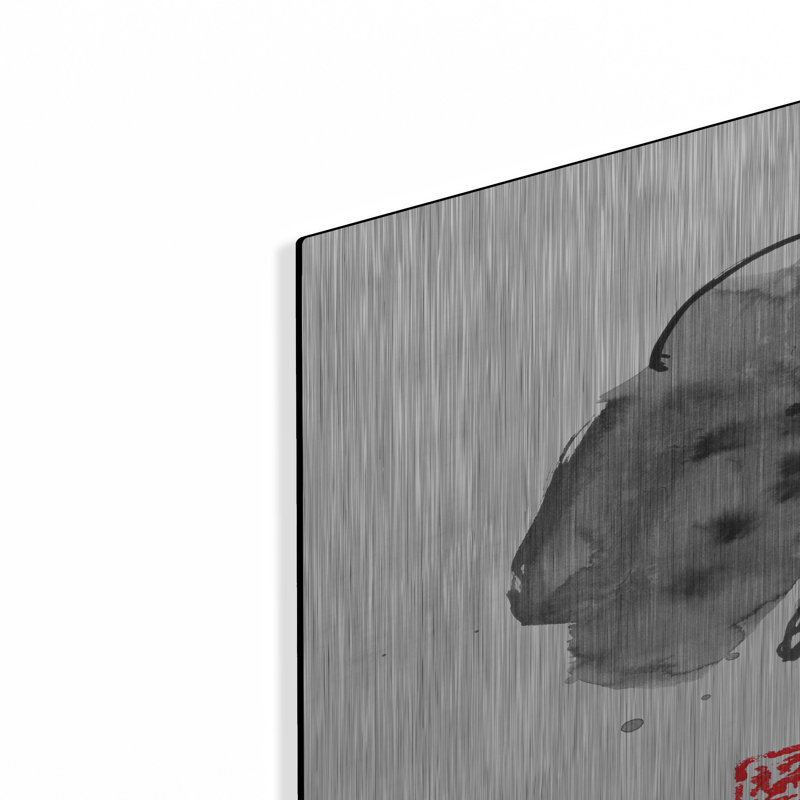 «Elephant Profile» par Pechane sur métal, H 36 po x l 24 po