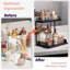 2â€‘Pack Under Sink Pull-Out Organizer, 2-Tier Metal Sliding Drawers For Kitchen, Bathroom, Or Pantry
