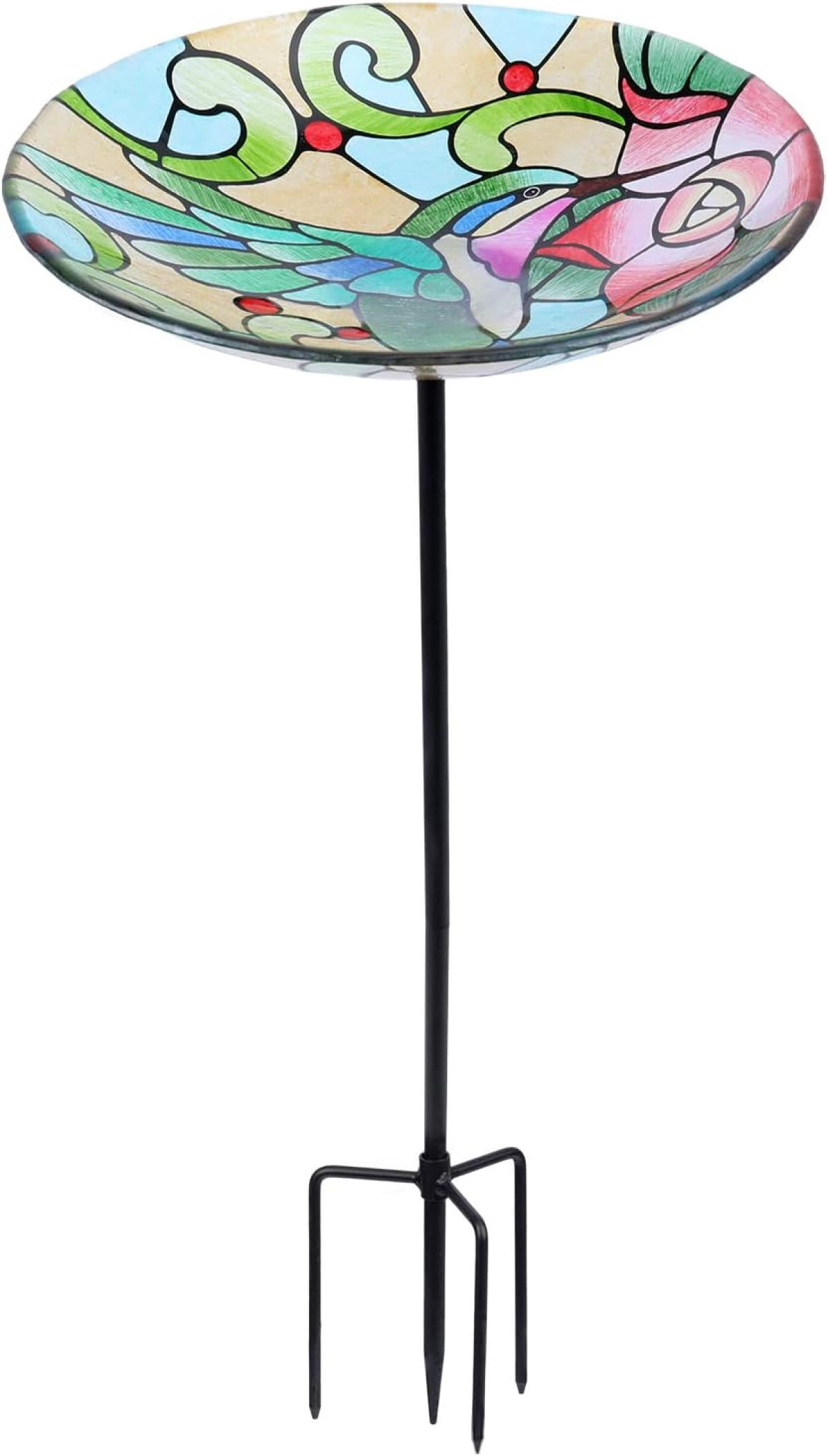 Wildon Home® Oxce Garden Birdbaths Birdfeeder with Metal Stake | Wayfair