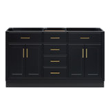 60" Double Bathroom Vanity Base Only