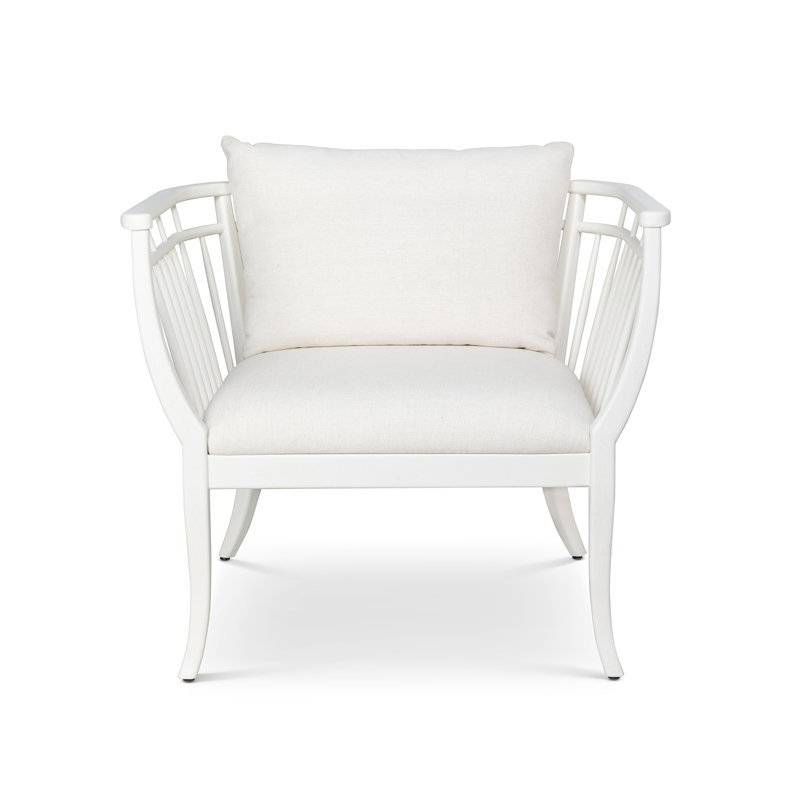 Hyannis Port Occasional Chair, Whitewash, White Polyester Blend