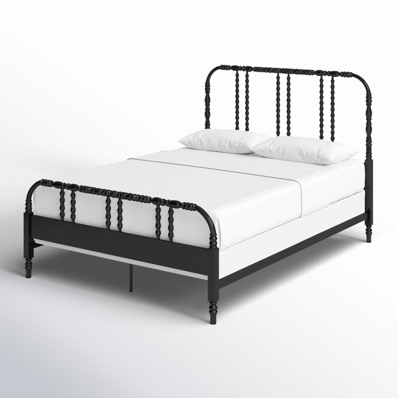 Metal Spindle Bed, Queen, Black