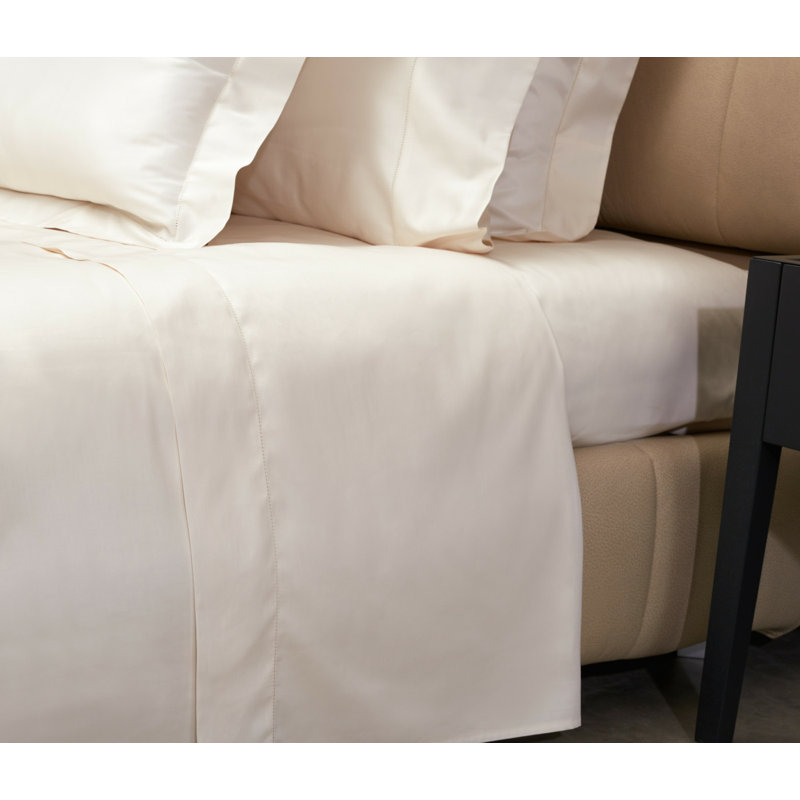Nuvola Percale Sheet Set, King Sheet Set, Ivory