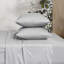 Ensemble de draps en jersey tricoté très grand en jersey 4 pièces | Ensemble de draps en jersey 100% coton respirant | Toutes saisons, gris-92411415-73567604