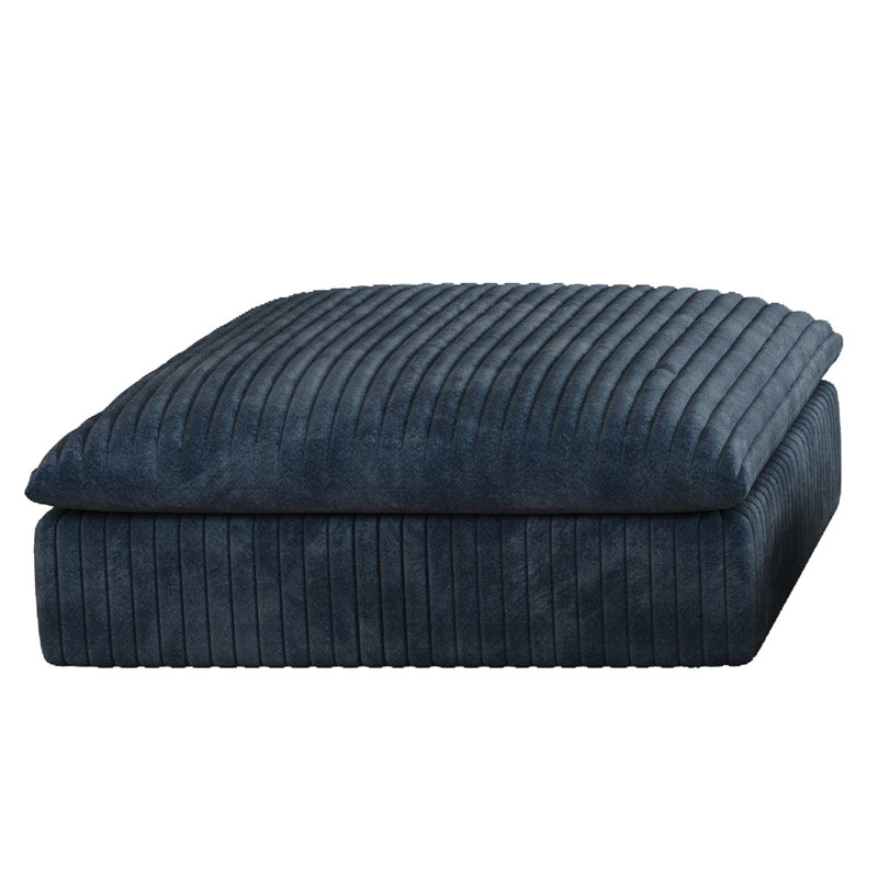 Canapé Cloud, tissu en velours côtelé, sièges profonds, conception à deux couches, coussin amovible, sans assemblage, combinaison à faire soi-même pour le salon, la chambre à coucher, la salle de conférence, un appartement (SEULEMENT UN OTTOMAN)