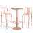 Onnilde 2 - Person Steel Patio Dining Set Round Table