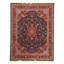 Hand Knotted Wool Oriental Area Rug in Navy