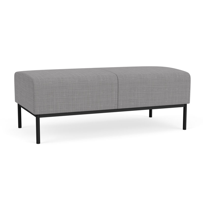 Banc de réception Darsey, Noir, Gris chambray
