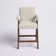 Brittnie 25.5" Full Back Walnut Wood Upholstered Counter Stool With Arms
