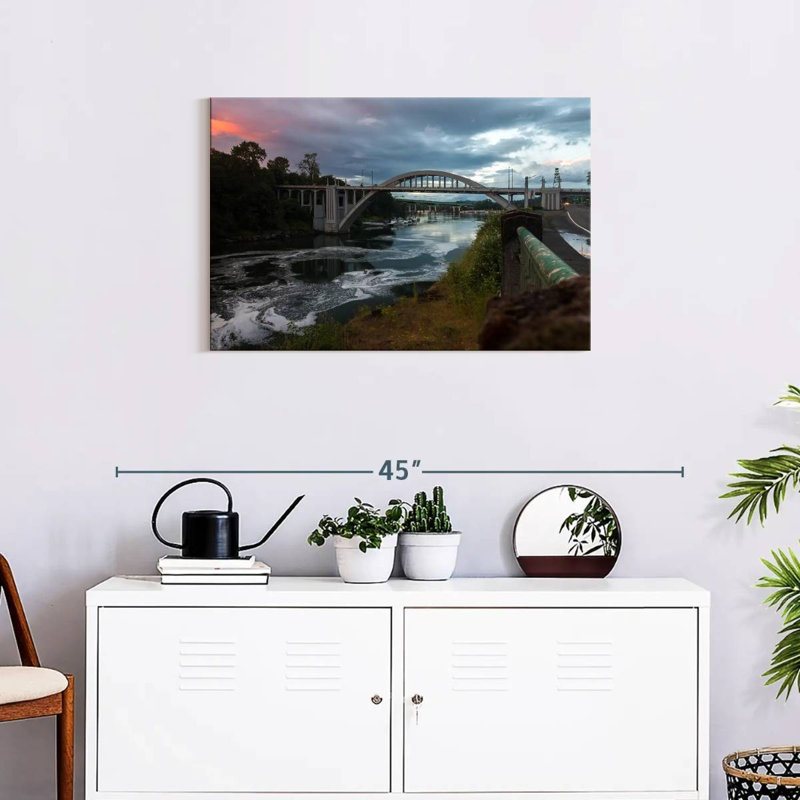 Lilie Dramatic Oregon Bridge, 20" H x 30" W