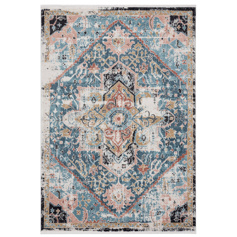 Tapis oriental bleu / beige Etto, null