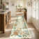 Floral Washable Rugs Non-Slip Soft Rugs for Living Room Bedroom Ultra-Thin Boho Accent Carpet