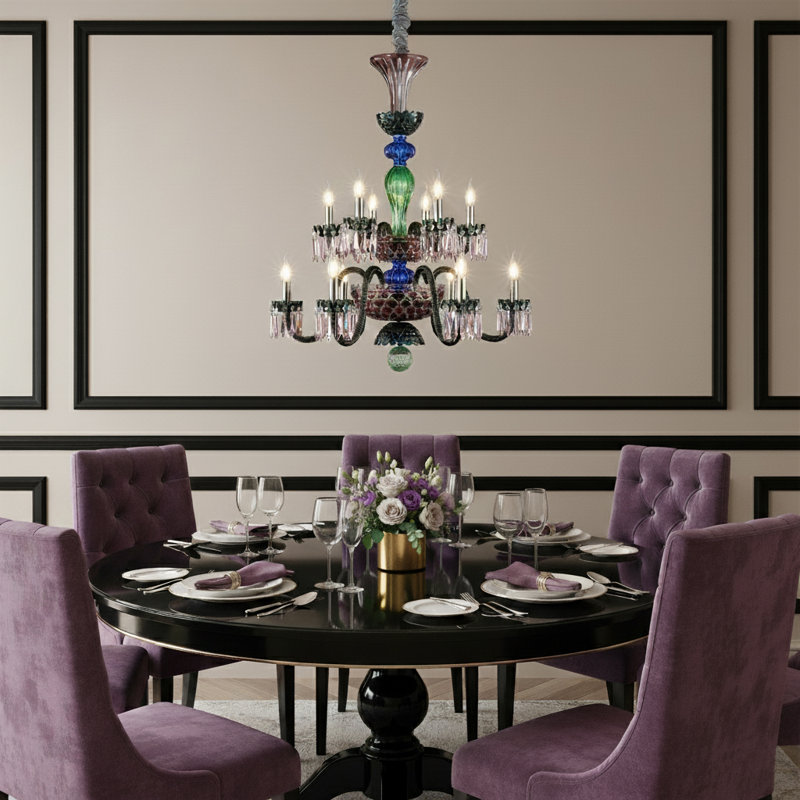 Noir 12-Light Chandelier