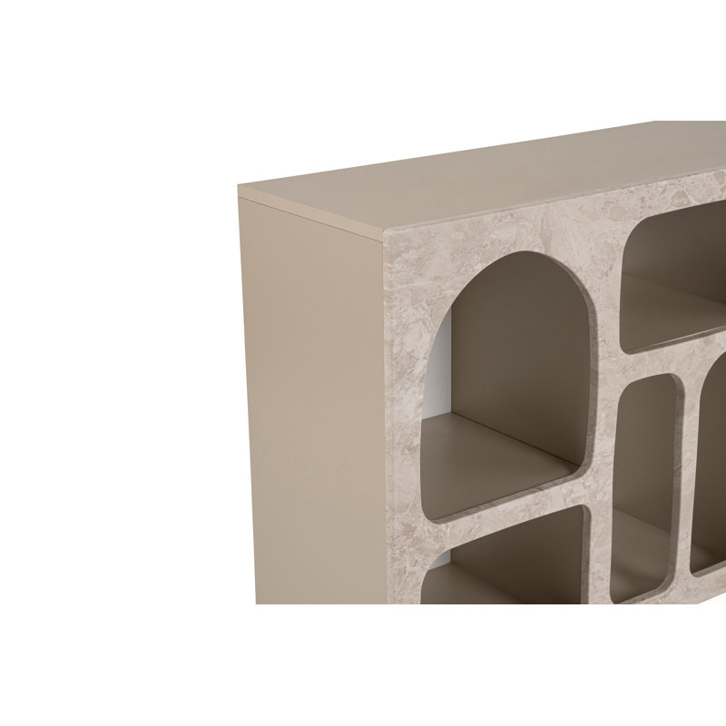 Nordure V3 74cm Sideboard, Traverten Marble Sandstone