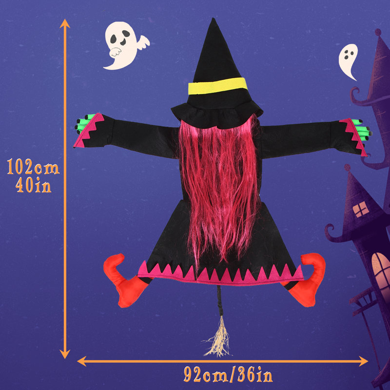 Figurine Crashing Witch into Tree