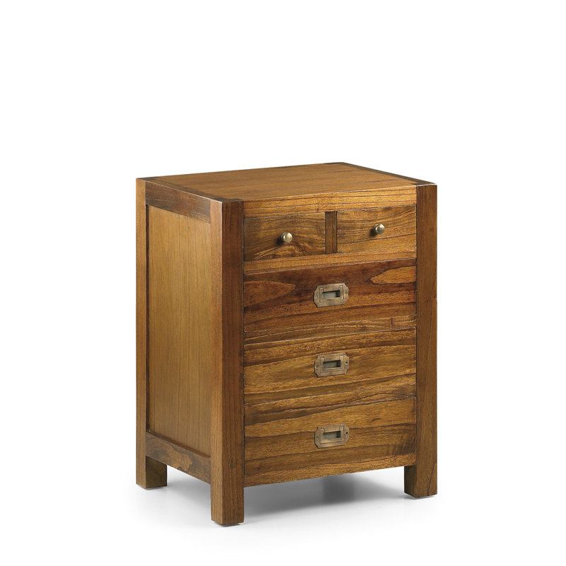 Guildhall 65cm W Solid Wood Bedside Table