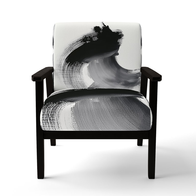 Chaise d'appoint Abstract Minimalisme, Black Square Arms