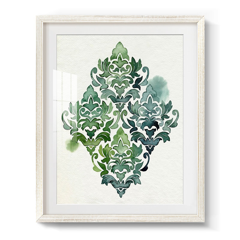 Motif algue et azule II - impression encadrée
