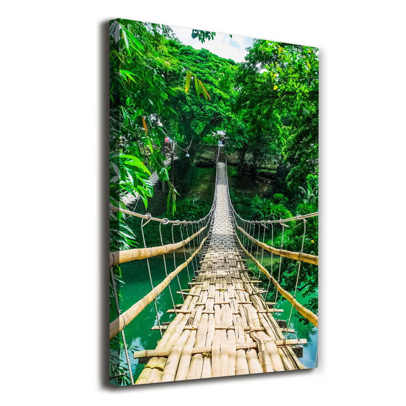 Suspension Bridge - Wrapped Canvas Print