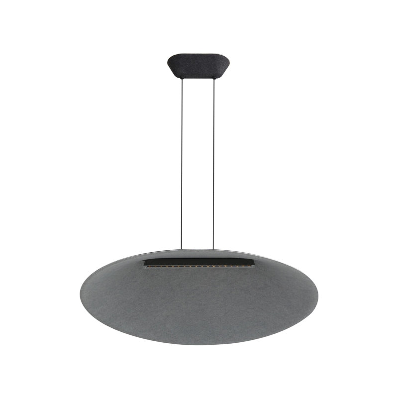 Luminaire suspendu DEL 21 po Meier, Noir, noir, noir, noir