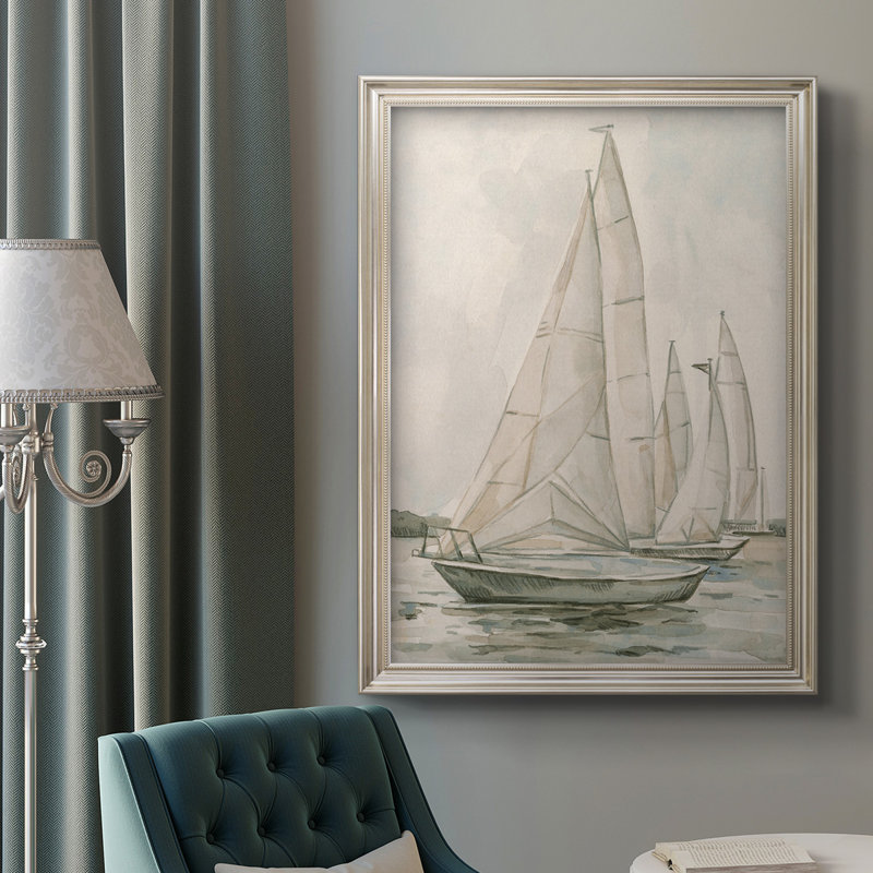 Voile Scribble II, toile encadrée de qualité supérieure - prête à être accrochée, L 29 po x H 41 po