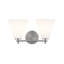 Coiffeuse / meuble-lavabo 2 lumières Fusion - Nickel brossé Fusion-1103577682-1103577686