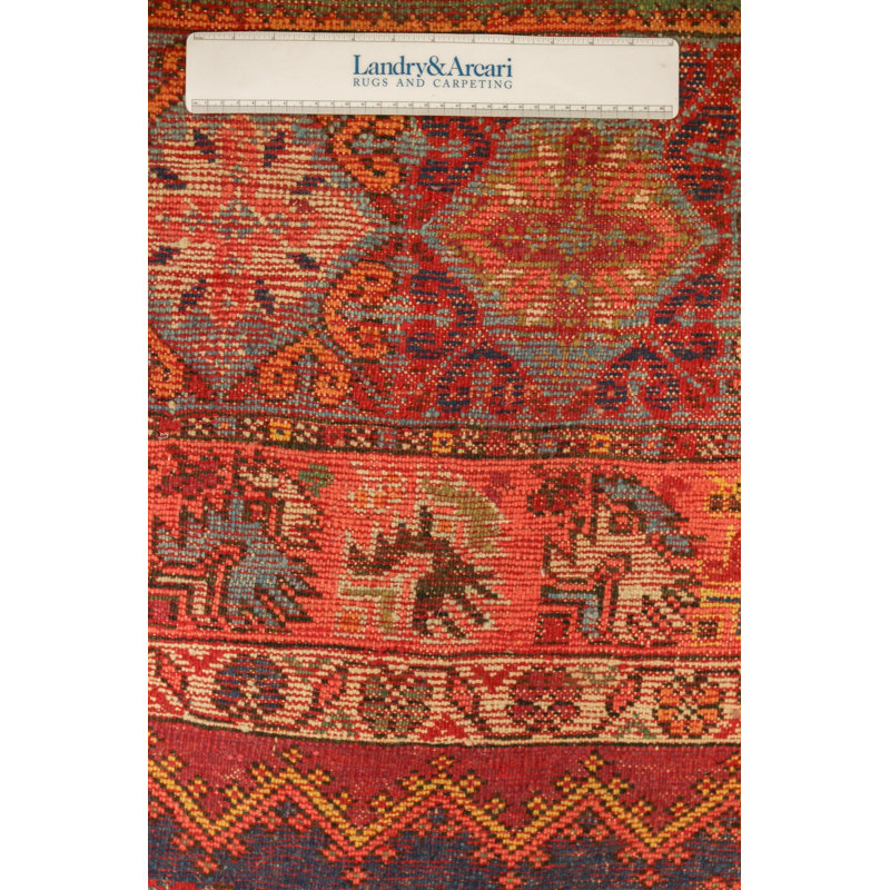 Antique Moroccan Rabat Wool On Wool 8Ft4inx13ft9in Coral