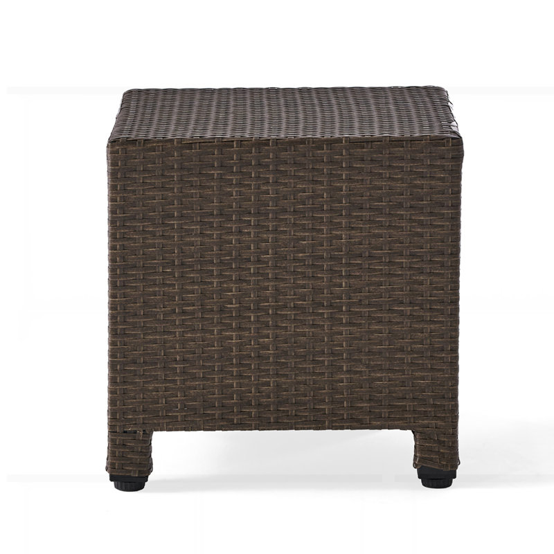 Outdoor Acacia Wood Patio Accent Table, Brown