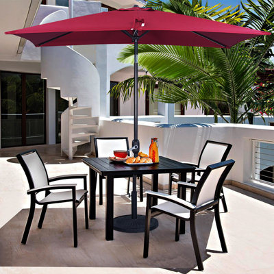Laborde 120'' x 78'' Rectangular Tilt Market Umbrella