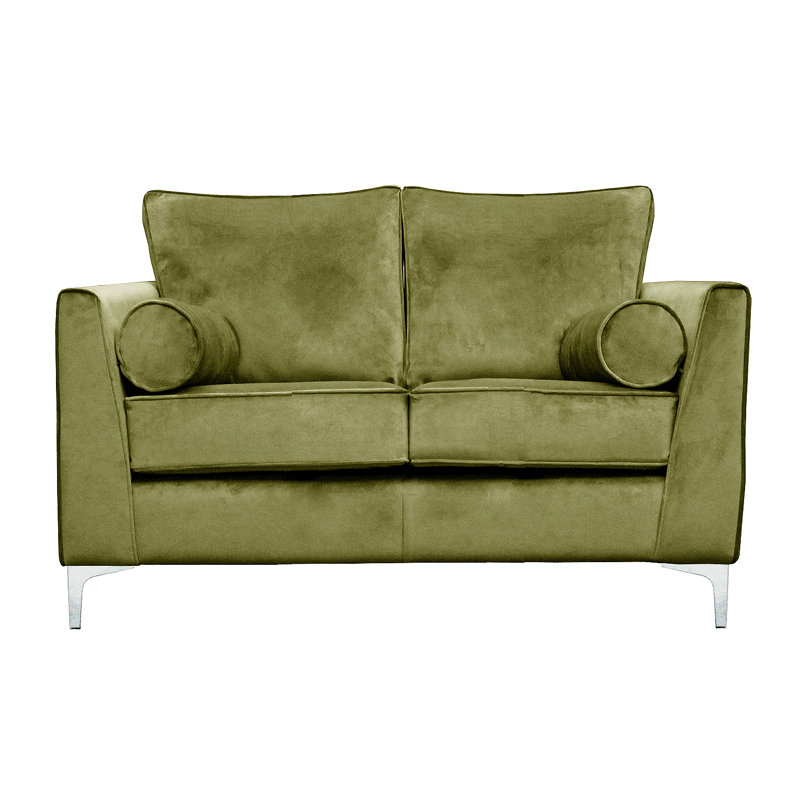Giancarlo 2 Seater Velvet Sofa, Olive
