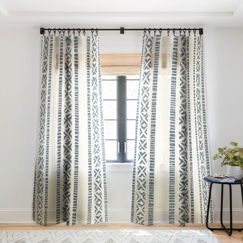 Ensemble de rideaux 2 pièces Little Arrow Design Co Oceania, L 50 po x L 63 po