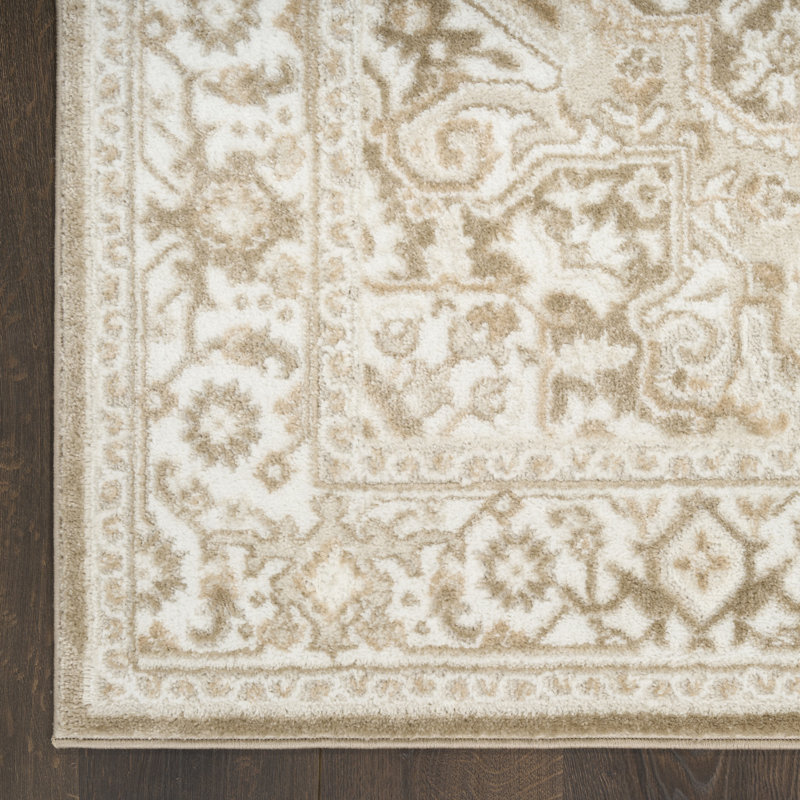 Tapis d'intérieur ivoire taupe 2 pi x 4 pi Lafever, Tapis de couloir 2 pi x 4 pi