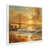 Cadre photo blanc simple, bois massif