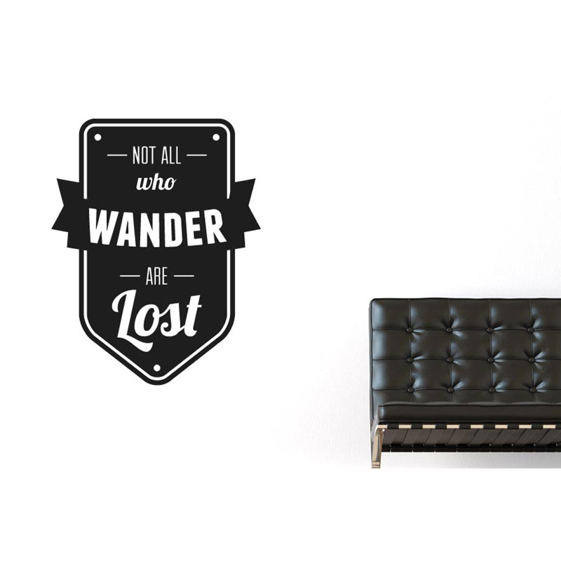 Wall Decal, Black, Large