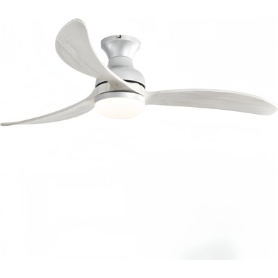 Smart Comfort, Year-Round Luxury: 52" Wi-Fi Ceiling Fan With Voice Control & 3-Color Dimmable LED