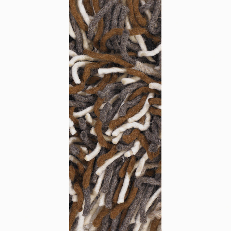 Big Jos Wool Area Rug in Brown/Tan, Rectangle 7'9" x 10'6"