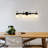 4-light Bathroom Vanity Wall Light - Black