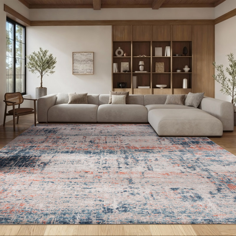 Kristeen 800 Performance Abstract Rug, Rectangle 8' x 10'