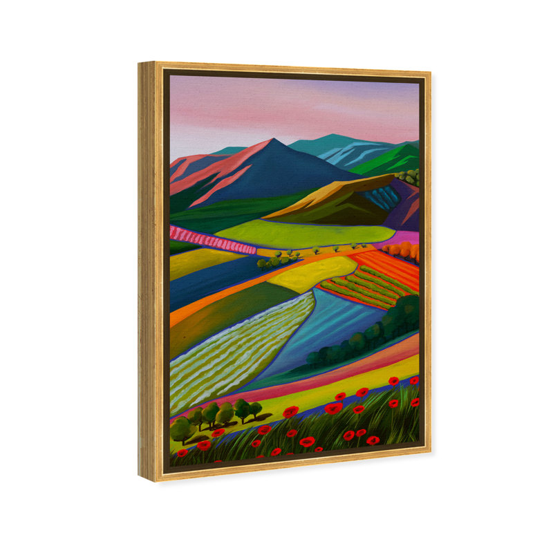 «My Bright Beautiful View», reproduction d'impression sur toile, H 30 po x l 20 po x P 1,5 po, Toile encadrée d'or